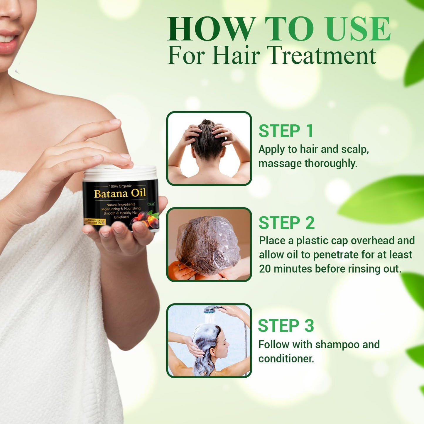 100% Pure Batana Oil – Hair Growth & Repair for Damaged, Thinning Hair