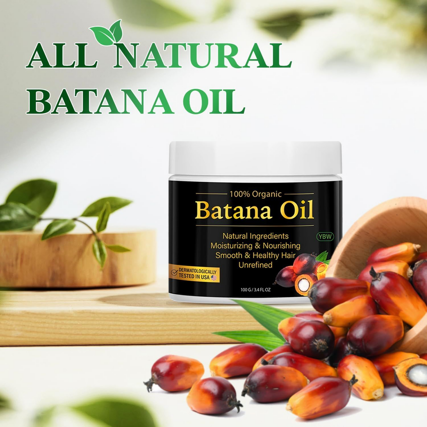 100% Pure Batana Oil – Hair Growth & Repair for Damaged, Thinning Hair