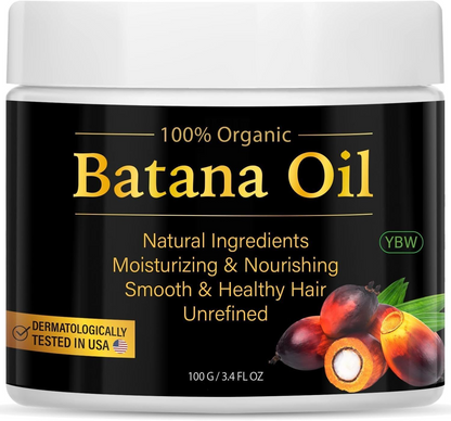 100% Pure Batana Oil – Hair Growth & Repair for Damaged, Thinning Hair