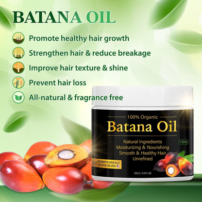 100% Pure Batana Oil – Hair Growth & Repair for Damaged, Thinning Hair
